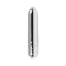 Playboy Pleasures 70th Anniversary Bullet Vibrator in sleek chrome finish for focused pleasure.