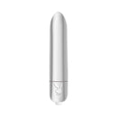 Playboy Pleasures 70th Anniversary Bullet Vibrator in sleek chrome finish for powerful pleasure.