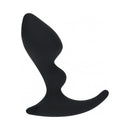 Levelz Double Ripple Silicone Prostate Massager Black showcasing a sleek, body-safe design for targeted prostate stimulation.