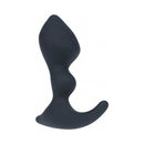 Levelz Double Ripple Silicone Prostate Massager Black showcasing smooth curves and body-safe design for prostate stimulation.