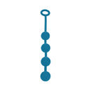 Levelz Round Silicone Anal Balls Medium 30mm Teal in blue color, designed for progressive stimulation and pleasurable sensations.
