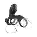 Fantasy C Ringz Ultimate Couples Cage Max Black with triple motors and dual clitoral stimulation.