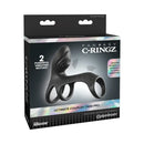 Fantasy C Ringz Ultimate Couples Cage Pro Black packaging with dual vibrating motors for enhanced pleasure.