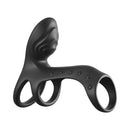 Fantasy C Ringz Ultimate Couples Cage Pro Black featuring dual motors for enhanced intimacy and clitoral pleasure.