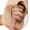 Close-up of the PDX Plus Pussy Pounder Squeeze Stroker Light demonstrating its realistic design and squeeze feature.