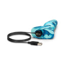b-Vibe Rimming 2 Vibrating & Rotating Plug Camo with USB charging cable on a white background.