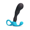b-Vibe P-Spot Curl in blue and black for precise hands-free internal stimulation.