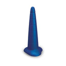 b-Vibe Anal Stretcher Training Cone in blue silicone, designed for gradual anal training and comfort.