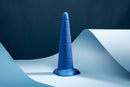 b-Vibe Anal Stretcher Training Cone in blue, designed for controlled anal training and gradual expansion.