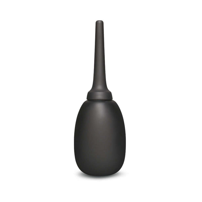 b-Vibe Flexible Silicone Anal Douche Black for smooth and efficient cleansing, perfect for beginners.