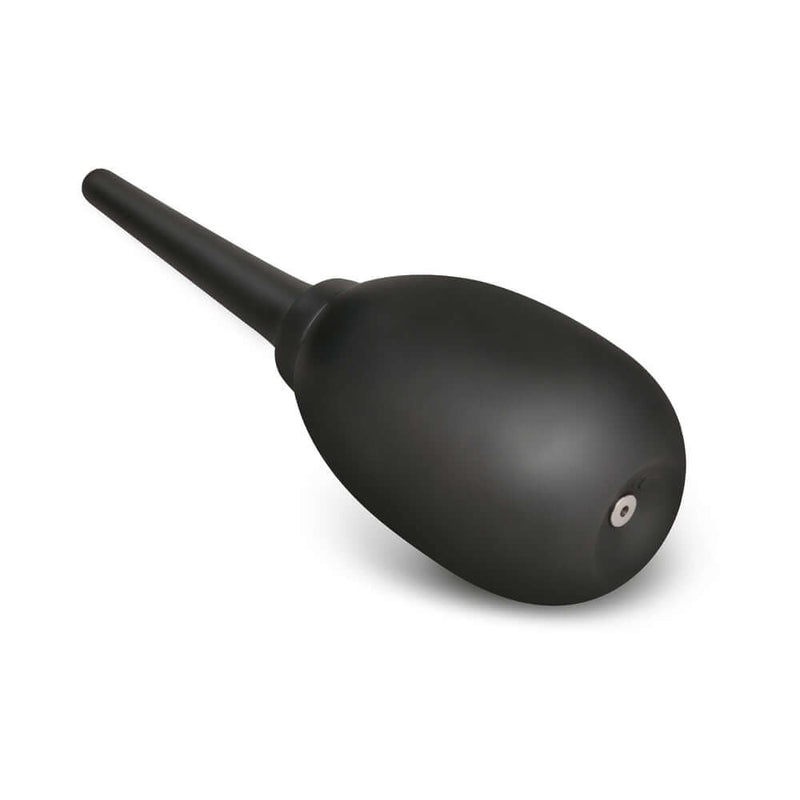 b-Vibe Flexible Silicone Anal Douche Black for superior comfort and hygiene in anal cleansing.