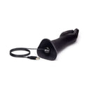 b-Vibe Vibrating Silicone Fisting Dildo with USB charging cable, designed for powerful vibration and enhanced pleasure.