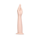 b-Vibe Silicone Hand Fisting Dildo in realistic arm shape with tapered fingers for comfortable insertion