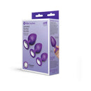 b-Vibe Jewel Butties Bundle, a 3-piece anal training set with jeweled silicone plugs.