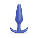 b-Vibe Butties Beginner Booty Bundle small silicone plug in blue color for anal training
