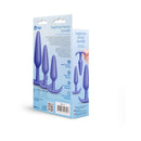 b-Vibe Butties Beginner Booty Bundle packaging showcasing three silicone anal plugs.