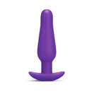 b-Vibe Butties Rookie Beginners Starter Silicone Plug in vibrant purple for comfortable exploration and easy use.
