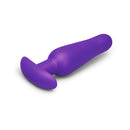 b-Vibe Butties Rookie Beginners Starter Silicone Plug in purple, designed for comfortable and smooth insertion.