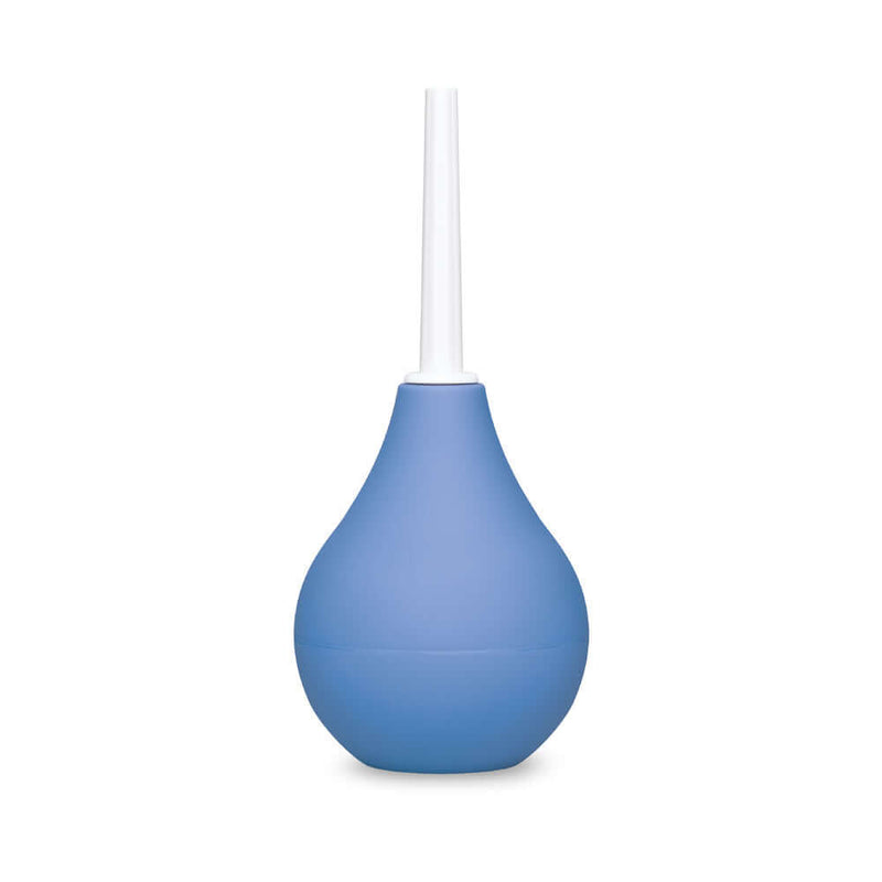 b-Vibe Compact Enema Douche Blue, travel-friendly cleansing tool for intimate hygiene.
