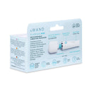 Le Wand Classique Mini Wand Massager packaging showing features and design for portable relaxation.