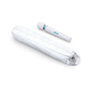 Le Wand Classique Petite Wand Massager and travel pouch for portable massage relief.