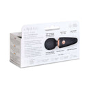 Le Wand Mini Micro Wand Black packaging with details on soft silicone head and rechargeable design.