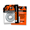 Oxballs Rimz Single Cock Ring Clear packaging featuring a thick, grippy ring for comfort and support.