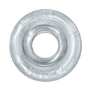 Oxballs Rimz Single Cock Ring Clear for a firm grip and comfort during extended wear.