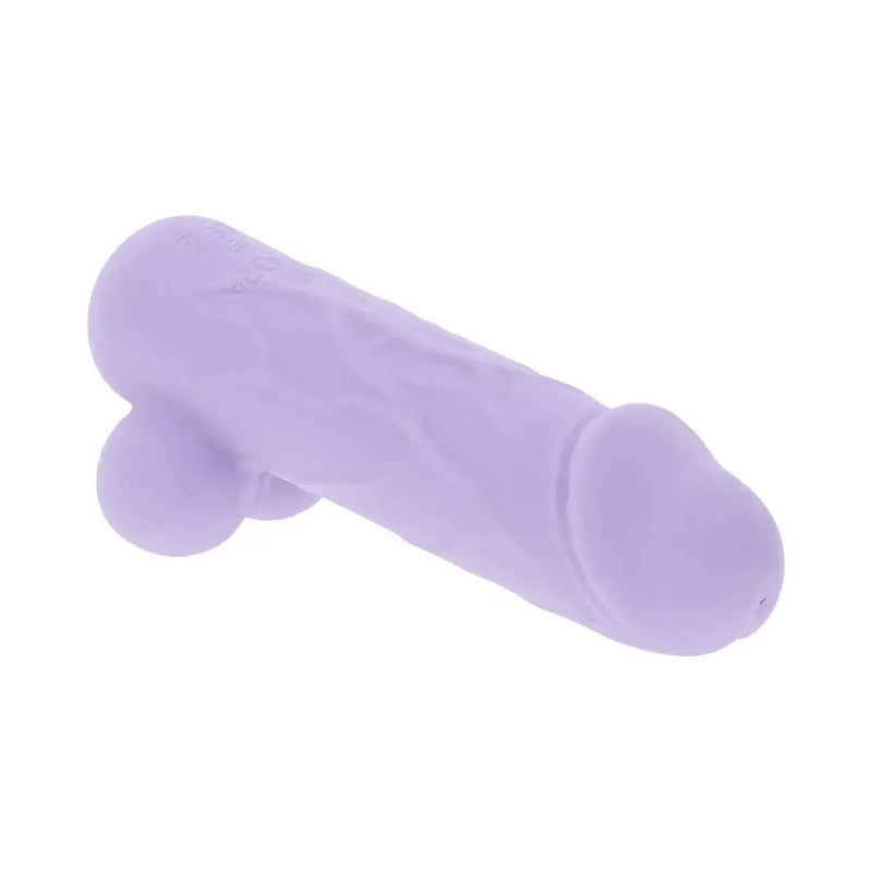 Selopa Ballsy Bullet Rechargeable with Sleeve Purple, silicone vibrator with unique phallic design and stimulating balls.