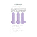 Selopa Ballsy Bullet Rechargeable with Sleeve Purple showcases a phallic-shaped silicone sleeve with stimulating design.