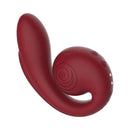 SVibe Snail Gizi Pro Vibrator Bordeaux in red, designed for triple stimulation and clitoral contact.