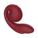 SVibe Snail Gizi Pro Vibrator Bordeaux in a sleek bordeaux design showcasing its unique ergonomic shape.
