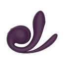 SVibe Snail Gizi Pro Vibrator Grapo in luxurious purple design for dual-stimulation pleasure.