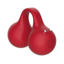 SVibe Snail Twinn Finger Vibrator Cherry in red, featuring two motors and multiple modes for enhanced pleasure.