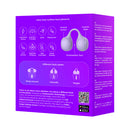 SVibe Snail Twinn App Enabled Finger Vibrator Lilac product box showcasing features and specifications.