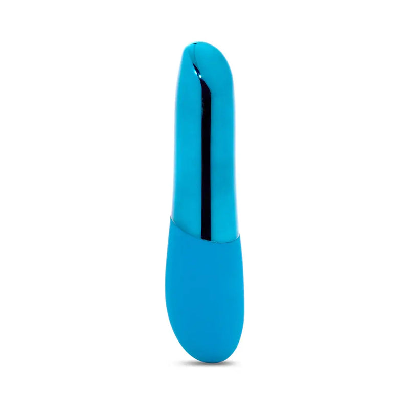 Nu Sensuelle Nikita XLR8 Bullet with Turbo Boost Motor Blue sleek design and angled tip.