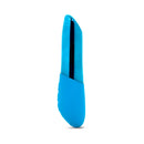 Nu Sensuelle Nikita XLR8 Bullet with Turbo Boost Motor Blue side view showcasing elegant design.