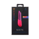 Nu Sensuelle Nikita XLR8 Bullet with Turbo Boost Motor Pink packaging showing sleek design and advanced Nitro motor features.