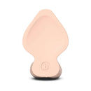 b-Vibe Slipskin Realistic Silicone Dildo 7 inch Girthy Cream bottom view showcasing its design.