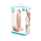 b Vibe Slipskin Realistic Silicone Dildo 9 inches Girthy Cream product packaging with detailed design