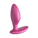 We-Vibe Ditto+ Remote Vibrating Anal Plug Cosmic Pink side view on a white background.