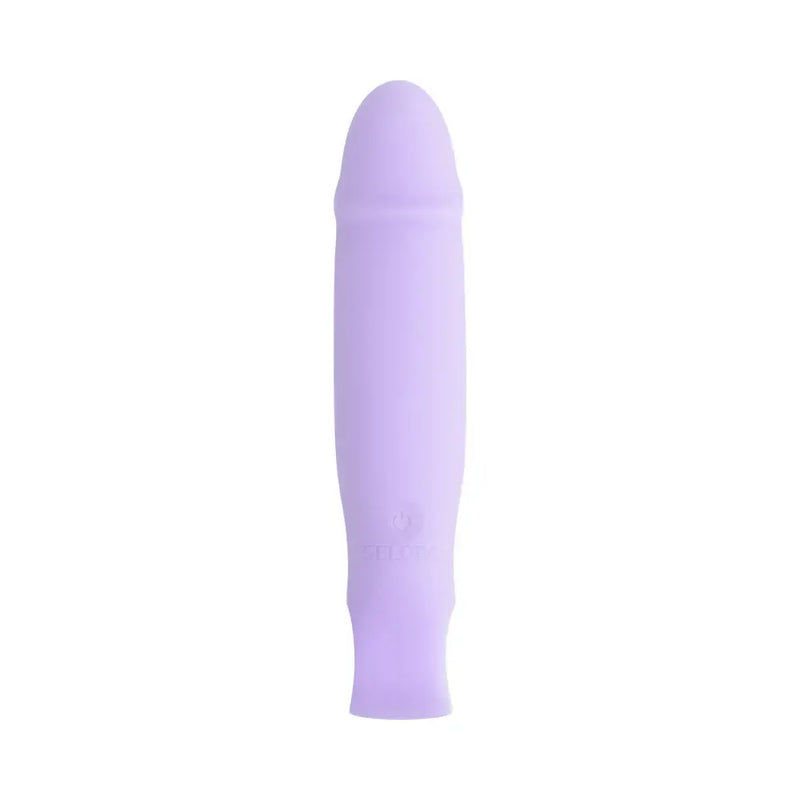 Selopa Petite Pecker Rechargeable Silicone Vibrator Purple, small vibrator for precision stimulation with tapered tip.