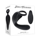 Ballin Out Silicone Rechargeable Prostate Massager Black packaging with a sleek design and control features.