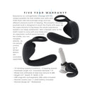 Ballin Out Silicone Rechargeable Prostate Massager Black with full-coverage wings and powerful vibrating shaft.