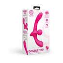 Together Double Tap Dual Ended Vibrating Strapless Strap on packaging with product features and design.