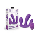 Together Blended Pleasure Remote Controlled Triple-Pronged Vibrator in purple packaging showcasing its unique design.