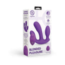Together Blended Pleasure Remote Controlled Triple-Pronged Vibrator packaging showcasing its innovative design and features.