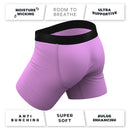 Shinesty Eggplant Ball Hammock Pouch Underwear Large featuring a playful purple eggplant design and supportive fit.
