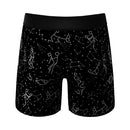 Shinesty The Big Bang Glow in the Dark Pouch Underwear 2XL with constellation print design on a black background.