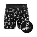 Shinesty Bare Back Bones Ball Hammock Pouch Underwear 2XL featuring playful glow-in-the-dark skeleton print.